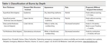 Thermal Injuries First Second And Third Degree Burns
