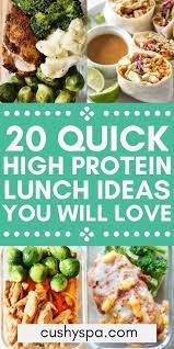 20 High Protein Lunch Ideas To Keep You Full Healthy High Protein Meals Protein Lunch High Protein Lunch Ideas