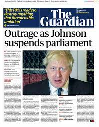 Its sister papers include the observer (a british. The Guardian On Twitter Guardian Front Page Thursday 29 August 2019 Outrage As Johnson Suspends Parliament
