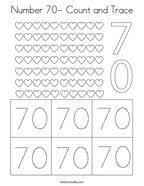 Color 70 squares coloring page. Number 70 Coloring Pages Twisty Noodle