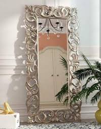 Right from full length floor mirrors or dressing mirrors for your bedroom, to antique bathroom mirrors and decorative antique mirrors in all shapes and sizes. Full Length Mirror Standing Antique Silver Polyresin Ornate Scrolling Detailed Frame For Your Elegant Viewing Angle Buy Online In Dominica At Dominica Desertcart Com Productid 97248050