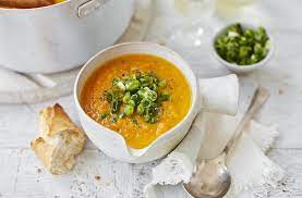Carrot Ginger And Turmeric Soup Recipe Soup Recipes Tesco Real Food Recipe Turmeric Soup Soup Recipes Tesco Real Food