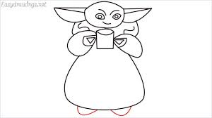 How To Draw A Baby Yoda Step By Step 12 Easy Phase Video