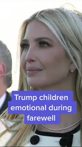 The Trump children appeared to be emotional during their father’s farewell  event in Maryland. #news #politics #trump #yahoonews