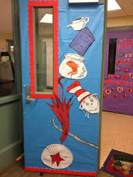Dr Suess Cat In The Hat Door Seuss Crafts Dr Seuss Classroom Teacher Door Decorations