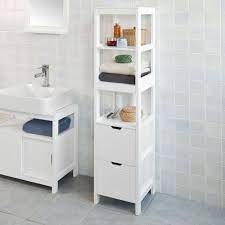 Sobuy Mobiletto Da Bagno Di Alta Mobile A Colonna Da Bagno Bianco Frg126 W It Mobile Bagno Mobiletto Piccoli Mobiletti Da Bagno