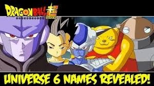 Check spelling or type a new query. Dragon Ball Super Champa S Team Universe 6 Warrior Names Revealed At Jump Festa Youtube