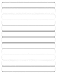 A new word document will appear, displaying a blank label template. 8 X 0 75 Blank Label Template Ol2698