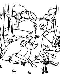 Spring Has Sprung This Adorable Mother Deer With Babies Is A Great Free Coloring Page Love Coloring Pages Coloring Pages Free Coloring Pages