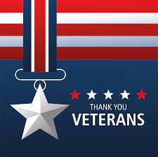 Veterans day is intended to honor and thank all military personnel who served the united states in all wars, particularly living veterans. Happy Veterans Day Thanks You Card Medal Star Memorial 2679395 Vector Art At Vecteezy