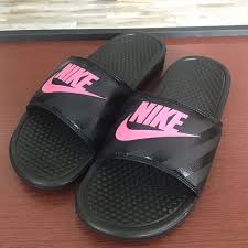 You are checking store stock for the following item: New Nike Sandals Slides Benassi Pink Black Sandals Slides Size 11 Womens E Nike Benassi Latest Trending Nike Bena Nike Benassi Sandals Boot Shoes Women