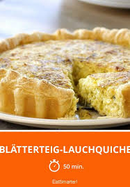 Blatterteig Lauchquiche Rezept Rezepte Teig Lebensmittel Essen