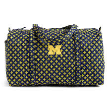 Vera Bradley University Of Michigan Large Duffel Travel Bag