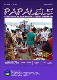 Jurnal sosial ekonomi kelautan dan perikanan sesuai dengan keputusan lembaga ilmu pengetahuan indonesia 329/e/2016 tertanggal 24 maret 2016, telah terakreditasi dengan nomor akreditasi: Archives Papalele Jurnal Penelitian Sosial Ekonomi Perikanan Dan Kelautan