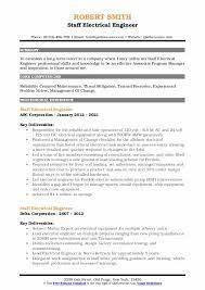 This job is based in saudi arabia for a. Staff Electrical Engineer Resume Samples Qwikresume