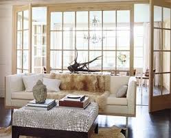 Interior Window Walls Allow Natural Light To Pour Through But Maintain A Degree Of Separation That Ca Interior Windows Country House Decor Modern Country Decor