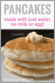 Tasty Pancakes Made With Just Water Dairy Egg Free Milk Allergy Mom In 2020 Tasty Pancakes Dairy Free Pancakes Milk Free Pancakes