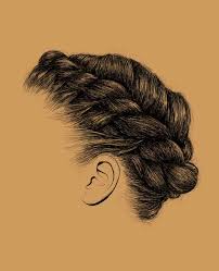 Crown Gerrel Saunders Of Gaks Design Quiet Lunch How To Draw Hair Natural Hair Art Hair Art