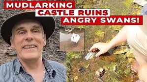 Mudlarking in rivers near castles, history and travels in our new caravan!