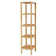 Songmics Narrow Shelving Unit Bathroom Shelf 5 Tier Multi Https Www Amazon Com Dp B00xxaoh1m Ref Cm Bamboo Bathroom Bathroom Wood Shelves Bathroom Shelves