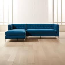 Save $ 250.33 (29 %) $ 706 89 $ 1101 45 Holden 2 Piece Blue Velvet Tufted Sectional Loveseat