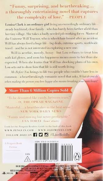 Me Before You: A Novel (Movie Tie-In): Moyes, Jojo: 9780143130154:  Amazon.com: Books