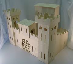 Chataux Fort En Kit Minicrea Realise En Bois Adapte Pour Les Playmobils Et Personnage 1 24eme Dollhouse Chateau Fort Jouet Chateau En Carton Jouets En Bois