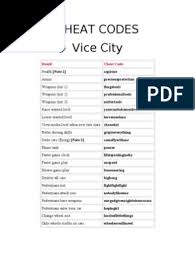 Submitted by anonymous and clarified by paul_420. Cheat Codes Of Gta Vice City By Indrajeet 143 Pdf Transport Vehicles
