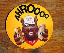 Vintage 1985 Coors Light Beer Wolf Sticker Etsy