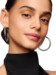 DAVID YURMAN Cable Edge® Hoop Earrings In Sterling Silver, 2in