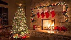 Christmas decorations indoor pinterest download app. Hd Wallpaper Christmas Christmas Tree Fireplace Indoor Christmas Decoration Wallpaper Flare