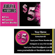 Camera business cards, retro classic square business card. Amazon Com Custom Jewelry Business Cards 2 X3 5 For Papa Independent Consultant Jewelry And Accessories Promotional Items Customize With Your Own Info Office Products