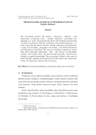 Pertautan antara mata pelajaran, pengalaman dan kativita yang terkandung dalam kurikulum. Https Media Neliti Com Media Publications 195127 Id Problematika Kurikulum Pendidikan Islam Pdf