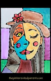 38 picasso face paintings ranked in order of popularity and relevancy. Black Glue And Watercolor Picasso Portraits The Pinterested Parent