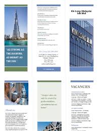 The company operates 14 listed companies involved in the financial services, manufacturing. Kin Long Brochure Marketing Engineering