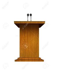 Part resembling a foot pseudopodium. Podium And Microphones Over White Stock Photo Picture And Royalty Free Image Image 21527416