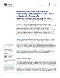 Блог пользователя lpse на drive2. Pdf Gustatory Mediated Avoidance Of Bacterial Lipopolysaccharides Via Trpa1 Activation In Drosophila