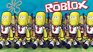 Roblox Evil Spongebob Clone Army Spongebob Zombie Attack Roblox Ad Zombie Attack Roblox Spongebob