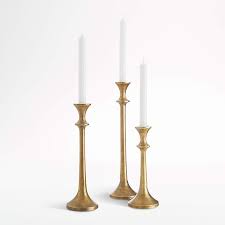 Check spelling or type a new query. Emmett Antique Brass Taper Candle Holders Crate And Barrel