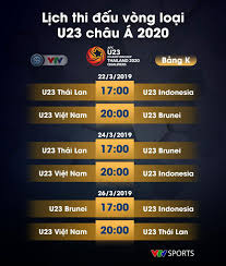 Vòng chung kết u23 châu á 2020 chính thức khởi tranh tại thái lan từ mùng 8 đến 26/1. Lá»‹ch Thi Ä'áº¥u Va Trá»±c Tiáº¿p Vong Loáº¡i U23 Chau A 2020 Ngay 22 3 Vtv Vn