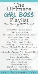 The Ultimate Girl Boss Playlist For Getting Sht Done Music Motivation Upbeat Songs Positive Songs