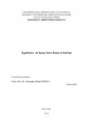 Agentia nationala pentru egalitatea de sanse intre femei si barbati (anes). Referat Egalitatea De Sanse Intre Femei Si Barbati 464534 Graduo