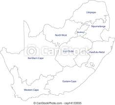 This template will automatically categorise the current template into: Outline South Africa Map South Africa Map Designed In Illustration With The Provinces Canstock