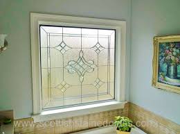 In many bathrooms, large windows overlook the bathtub, while smaller bathroom windows often lend light to the vanity or shower. Bathroom Stained Glass Windows Kansas City Stained Glass