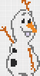 Olaf Kandi Pattern Perler Beads Perler Bead Patterns Perler