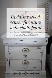 Find Out How To Use Chalk Paint To Instantly Update Wooden Veneer Furniture With Farmhouse Style On A Tin Painting Veneer Furniture Painting Veneer Wood Veneer
