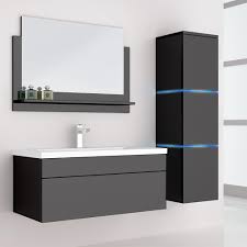 Mit stauraum jetzt online kaufen & bequem liefern lassen! Badmobel Badezimmermobel Badezimmer Waschbecken Waschtisch Schrank Spiegel Set