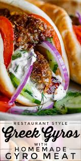 Greek Gyro Recipe With Homemade Gyro Meat From The Food Charlatan In 2020 Lamb Gyro Recipe Greek Gyros Greek Recipes