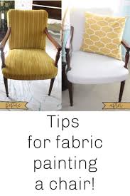 My First Fabric Painted Chair A Learning Experience Re Fabbed In 2020 Painted Chair Diy Furniture Furniture
