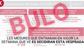 06/06/2021 10:43h guardar enviar noticia por correo electrónico tu nombre * Medidas En Valencia Nuevas Restricciones En La Hosteleria En Valencia Los Bares Restaurantes Y Comercios Podran Abrir Hasta Las 22 Horas A Partir Del Lunes En La Comunitat Valenciana Las Provincias